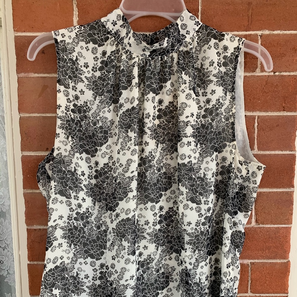 Beautiful Chiffon lined sleeveless blouse